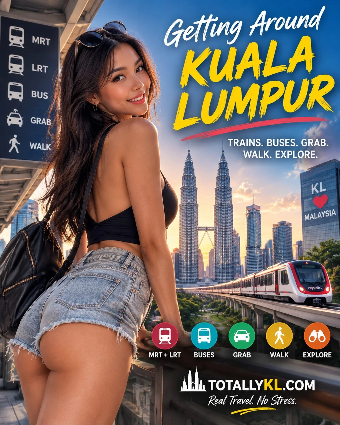 Getting around Kuala Lumpur: rail, Grab & walking